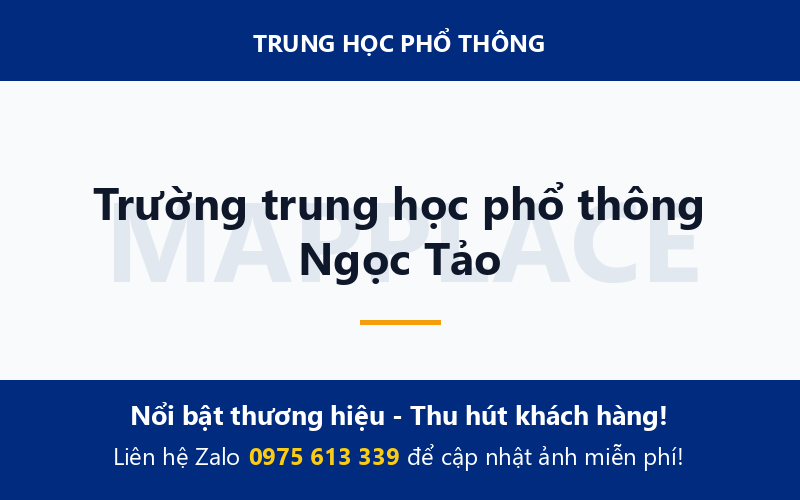 Trường trung học phổ thông Ngọc Tảo