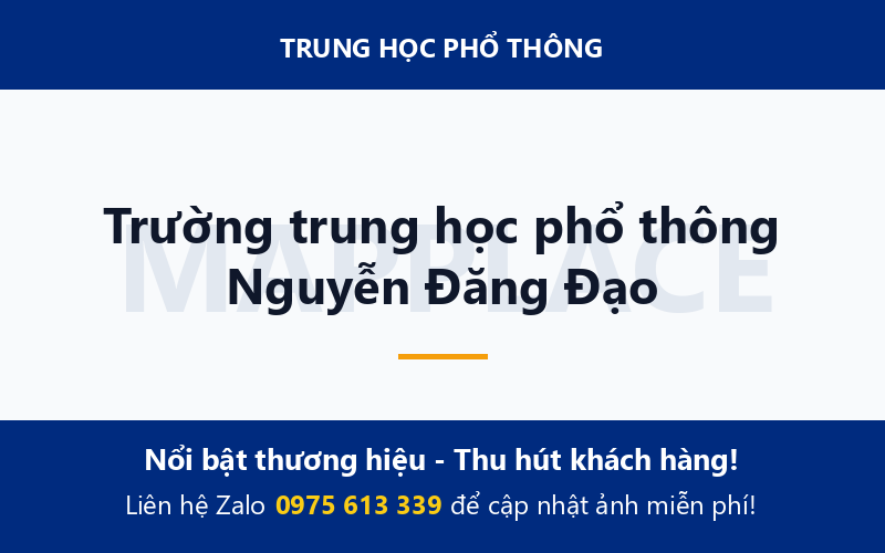 Trường trung học phổ thông Nguyễn Đăng Đạo