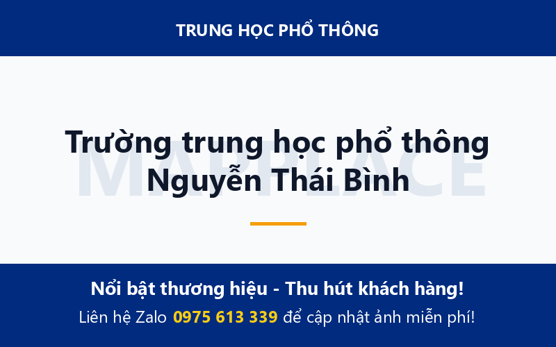 Trường trung học phổ thông Nguyễn Thái Bình