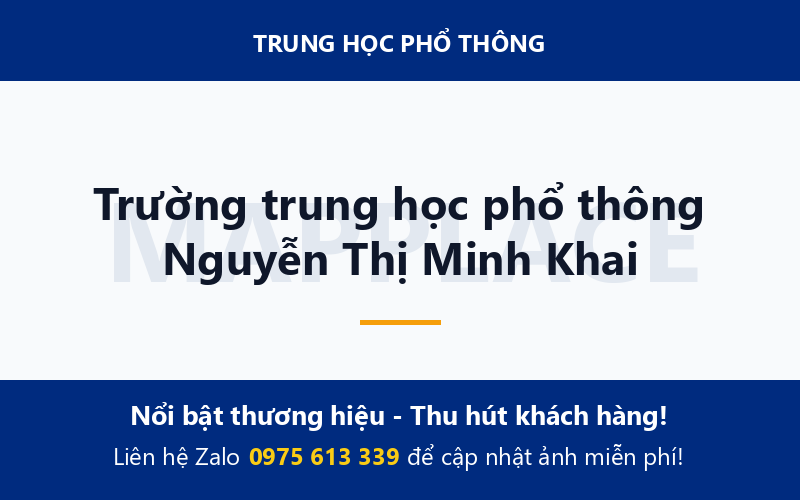 Trường trung học phổ thông Nguyễn Thị Minh Khai