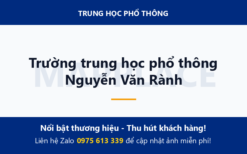 Trường trung học phổ thông Nguyễn Văn Rành