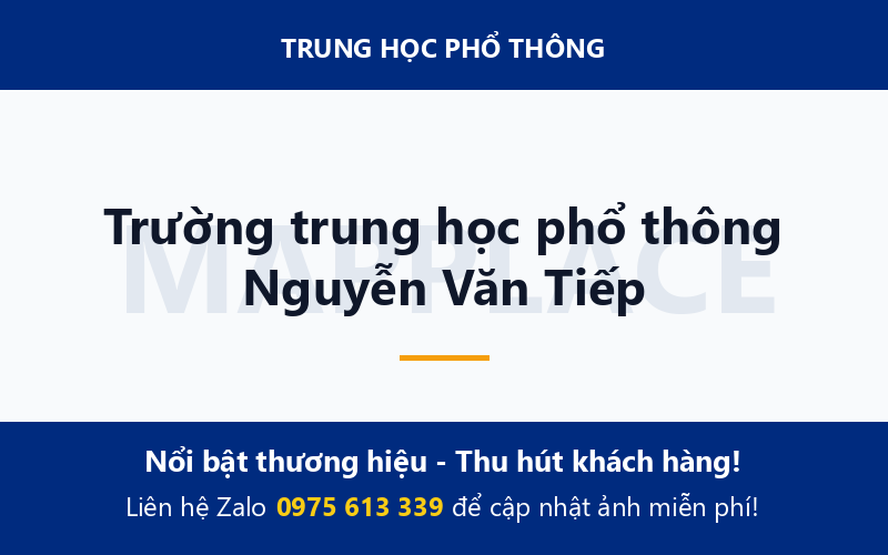 Trường trung học phổ thông Nguyễn Văn Tiếp