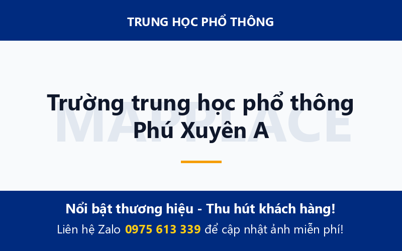 Trường trung học phổ thông Phú Xuyên A
