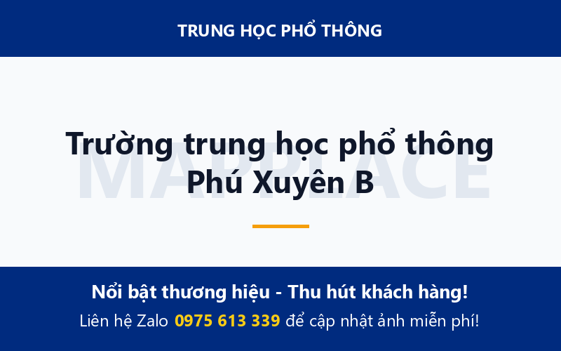Trường trung học phổ thông Phú Xuyên B