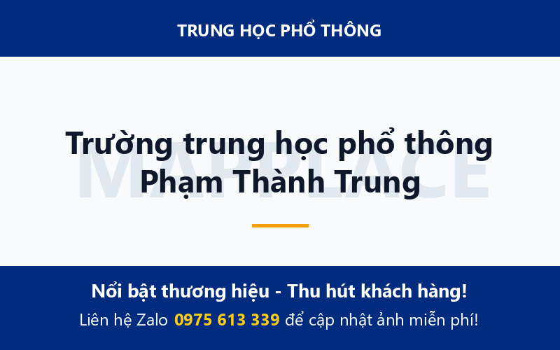 Trường trung học phổ thông Phạm Thành Trung