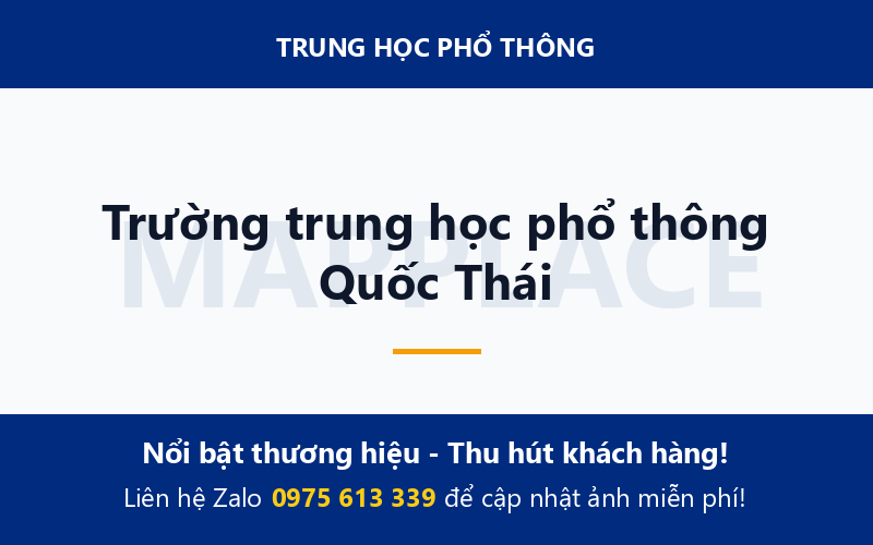 Trường trung học phổ thông Quốc Thái
