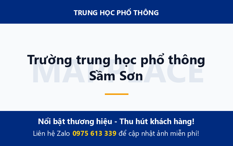 Trường trung học phổ thông Sầm Sơn
