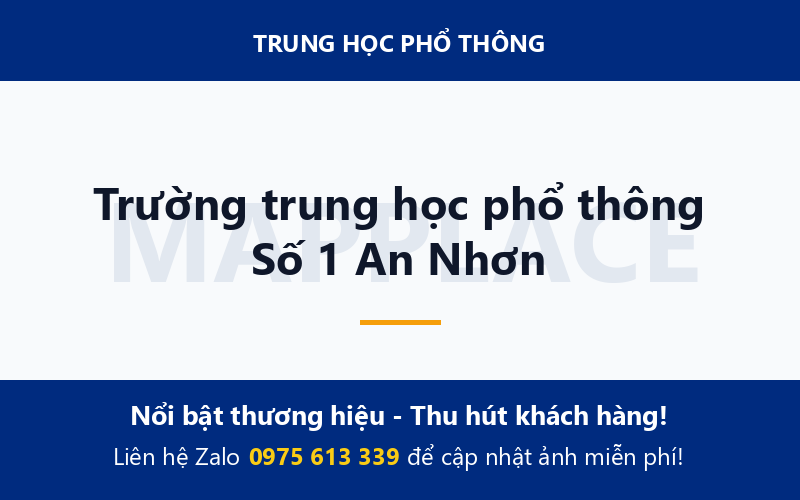 Trường trung học phổ thông Số 1 An Nhơn