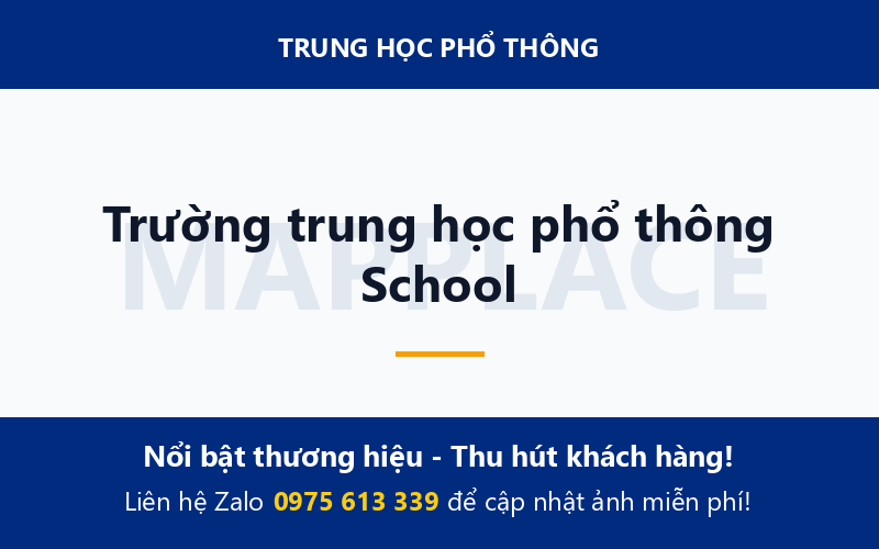 Trường trung học phổ thông School