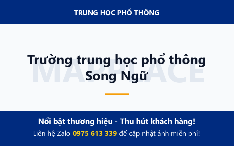 Trường trung học phổ thông Song Ngữ