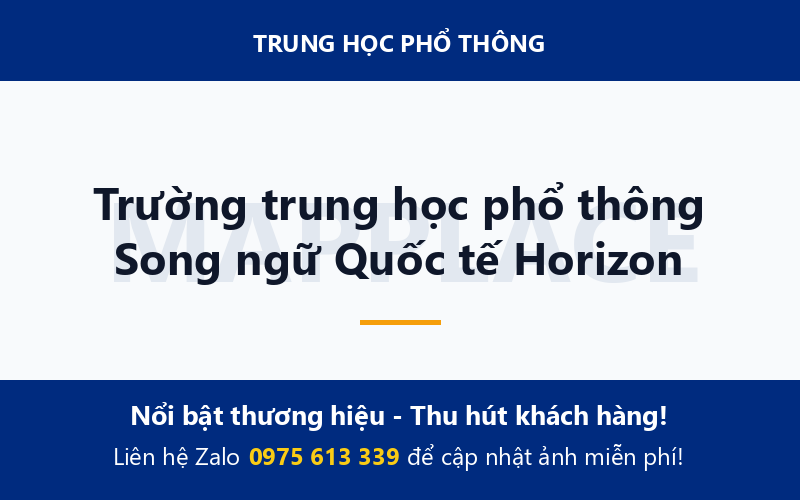 Trường trung học phổ thông Song ngữ Quốc tế Horizon