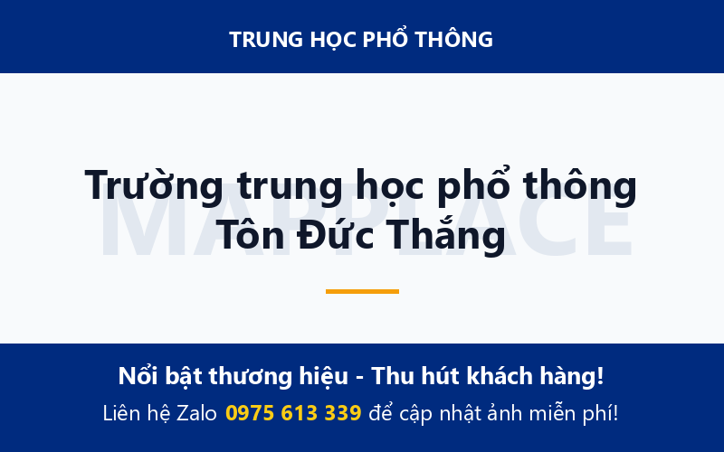 Trường trung học phổ thông Tôn Đức Thắng