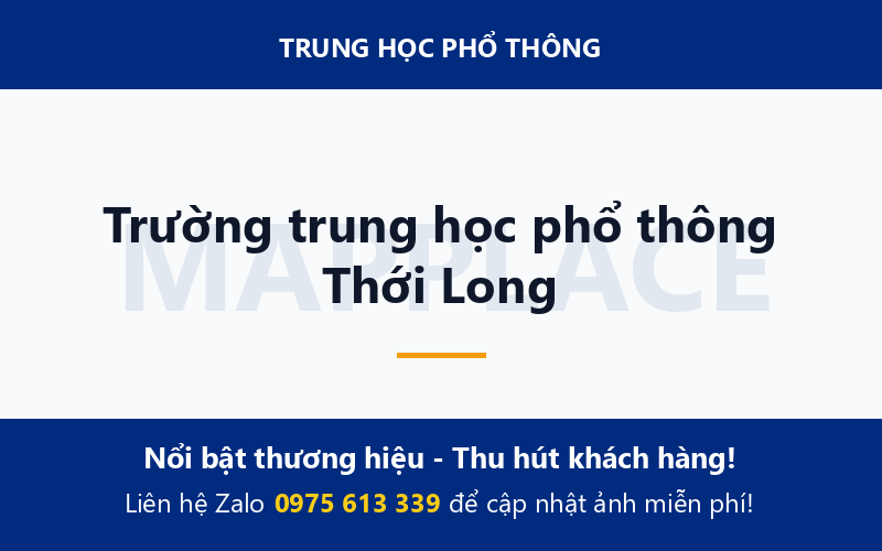 Trường trung học phổ thông Thới Long