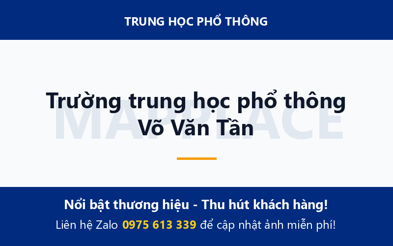 Trường trung học phổ thông Võ Văn Tần