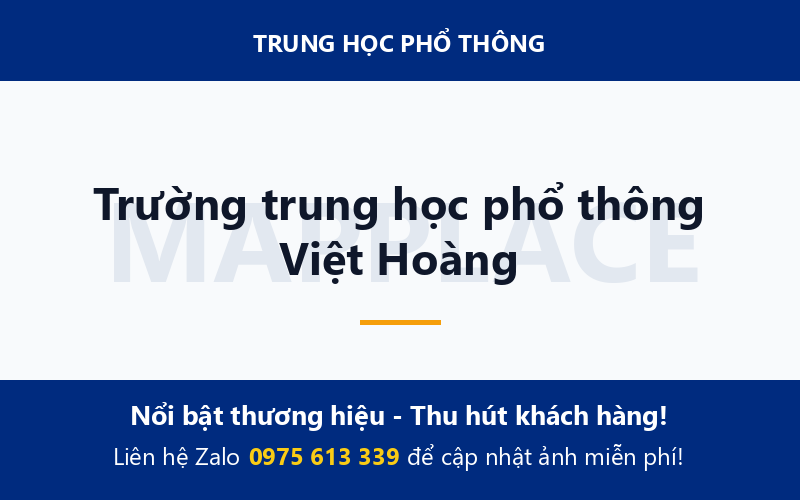 Trường trung học phổ thông Việt Hoàng