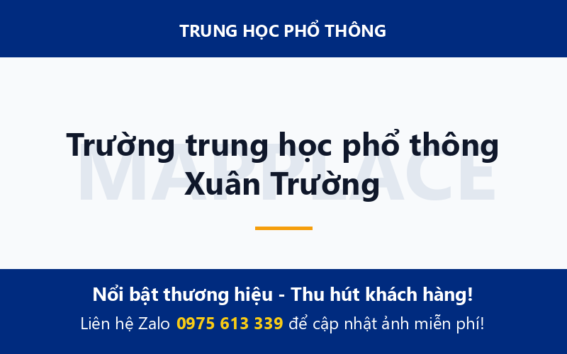 Trường trung học phổ thông Xuân Trường