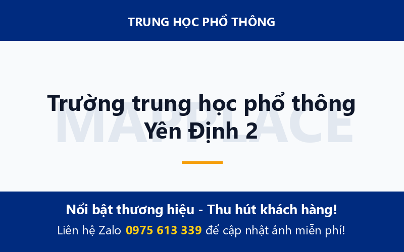 Trường trung học phổ thông Yên Định 2