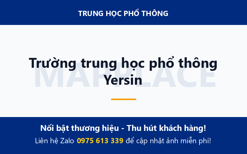Trường trung học phổ thông Yersin