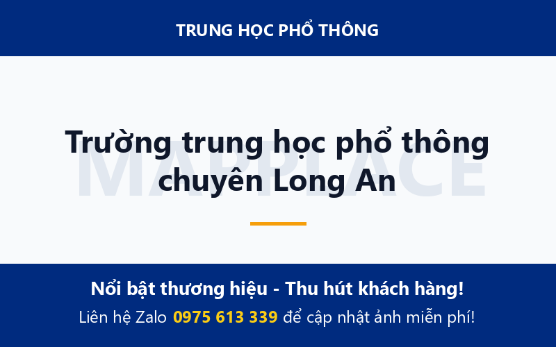 Trường trung học phổ thông chuyên Long An