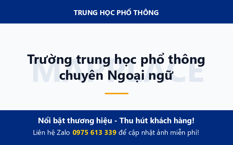 Trường trung học phổ thông chuyên Ngoại ngữ