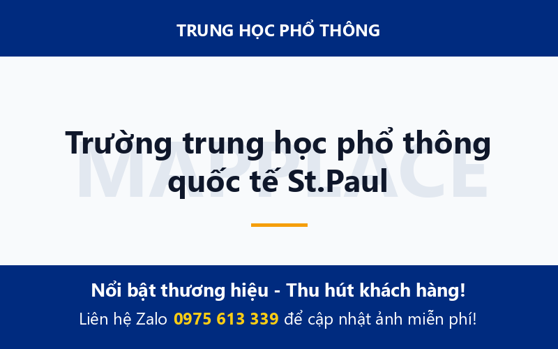 Trường trung học phổ thông quốc tế St.Paul