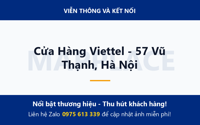 Cửa Hàng Viettel - 57 Vũ Thạnh, Hà Nội