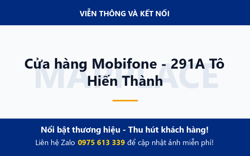 Cửa hàng Mobifone - 291A Tô Hiến Thành