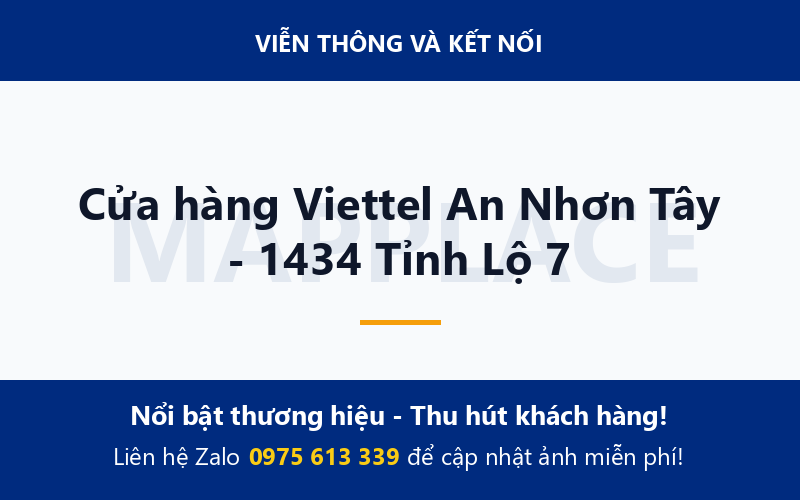 Cửa hàng Viettel An Nhơn Tây - 1434 Tỉnh Lộ 7