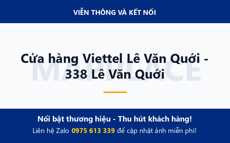 Cửa hàng Viettel Lê Văn Quới - 338 Lê Văn Quới