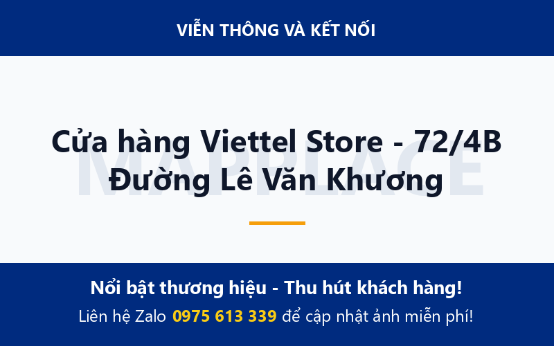 Cửa hàng Viettel Store - 72/4B Đường Lê Văn Khương