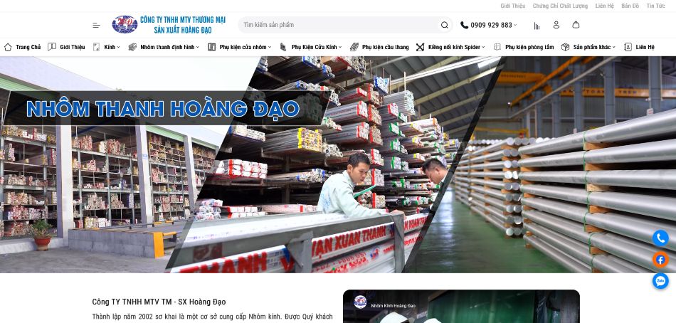 Thiết Kế Website NhomKinhHoangDao.com Chuẩn SEO – Giải Pháp Quản Trị Và Vận Hành Website Chuyên Nghiệp